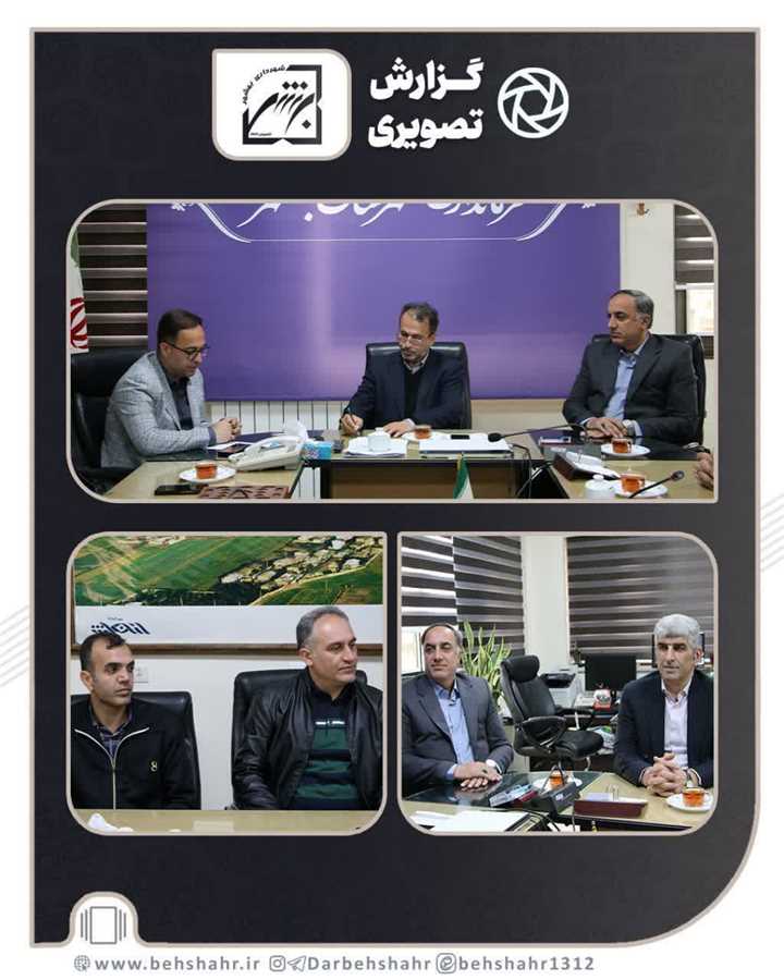  دیدارنوروزی یاسر احمدی شهرداربهشهر و معاونین با فرماندار شهرستان