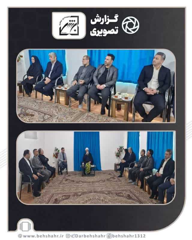 دیدار نوروزی یاسراحمدی شهردار و معاونین با امام جمعه شهرستان
